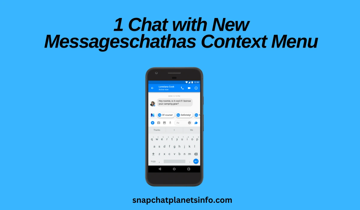 1 Chat with New Messageschathas Context Menu