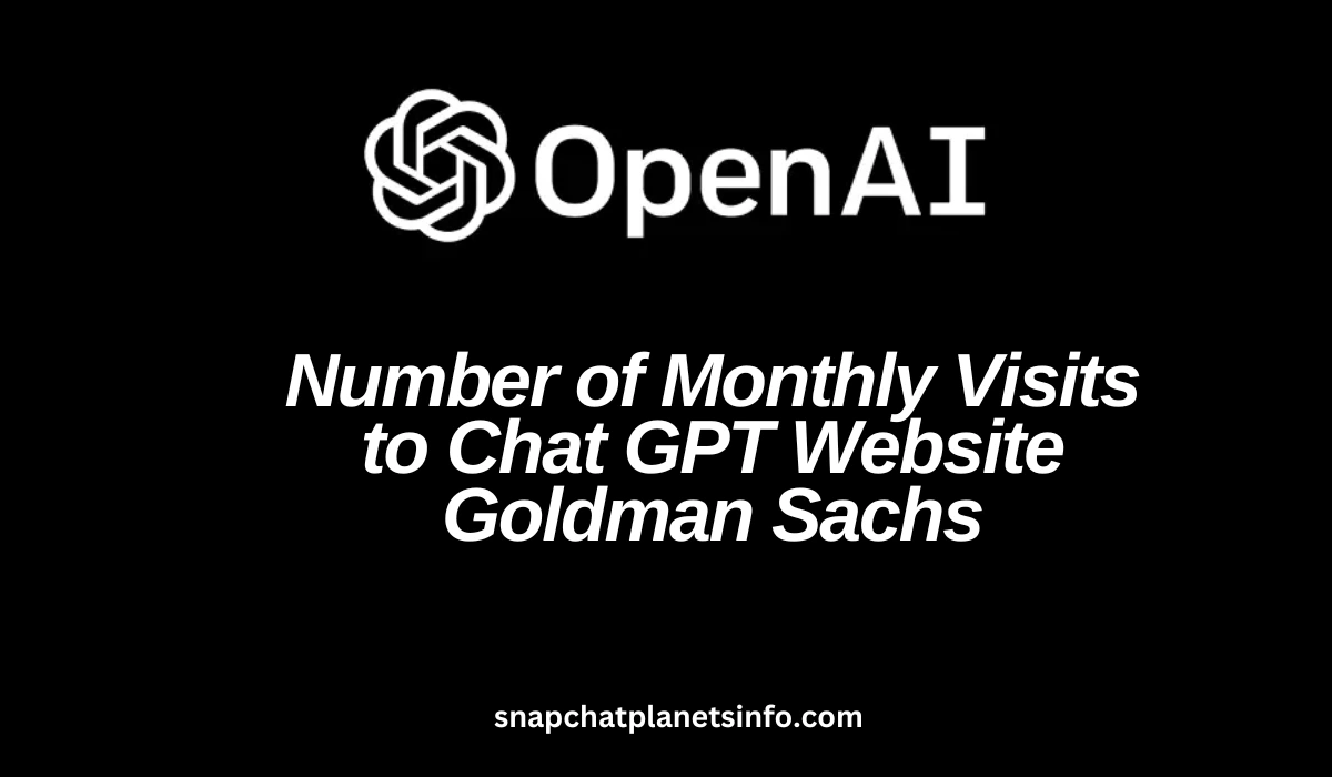 Number of Monthly Visits to Chat GPT Website Goldman Sachs