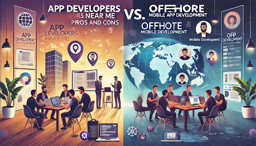 App Developers Near Me vs. Offshore Mobile App Development Pros and Cons