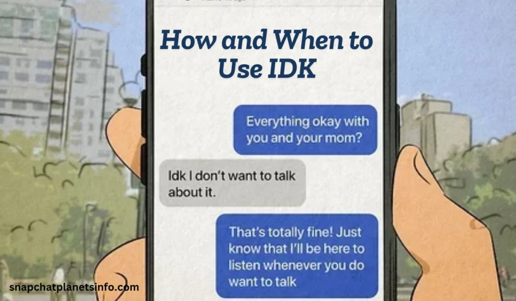 IDK Meaning in Chat