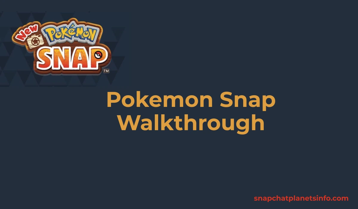 Pokemon Snap Walkthrough