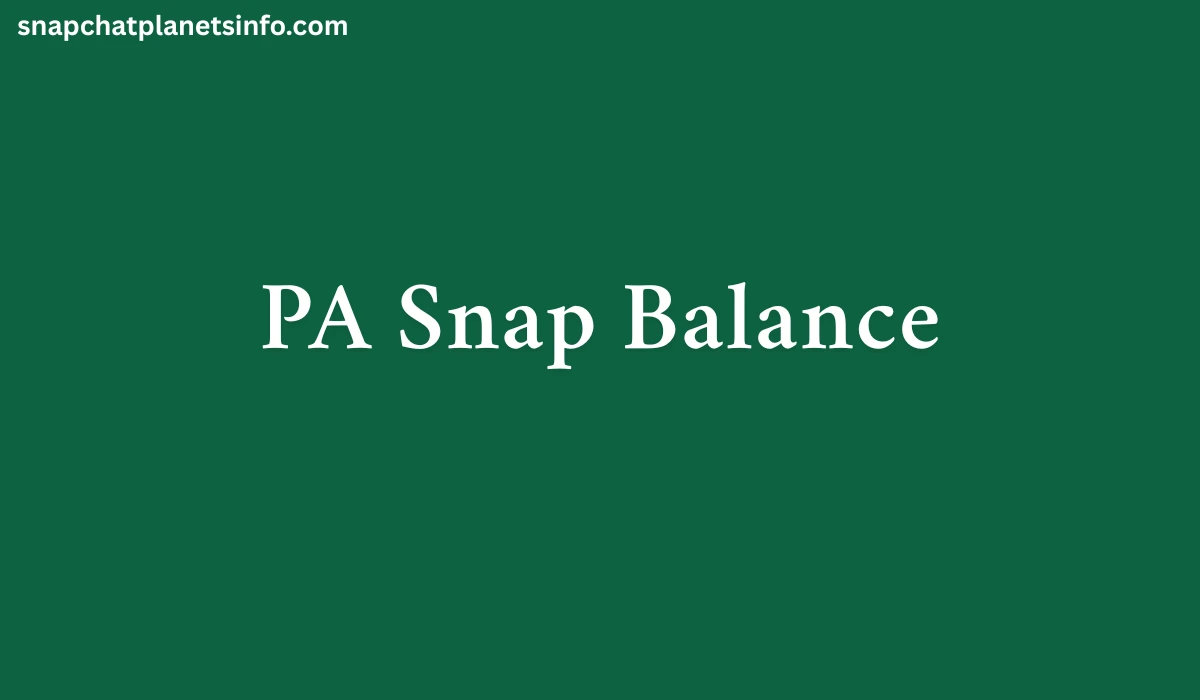 PA Snap Balance